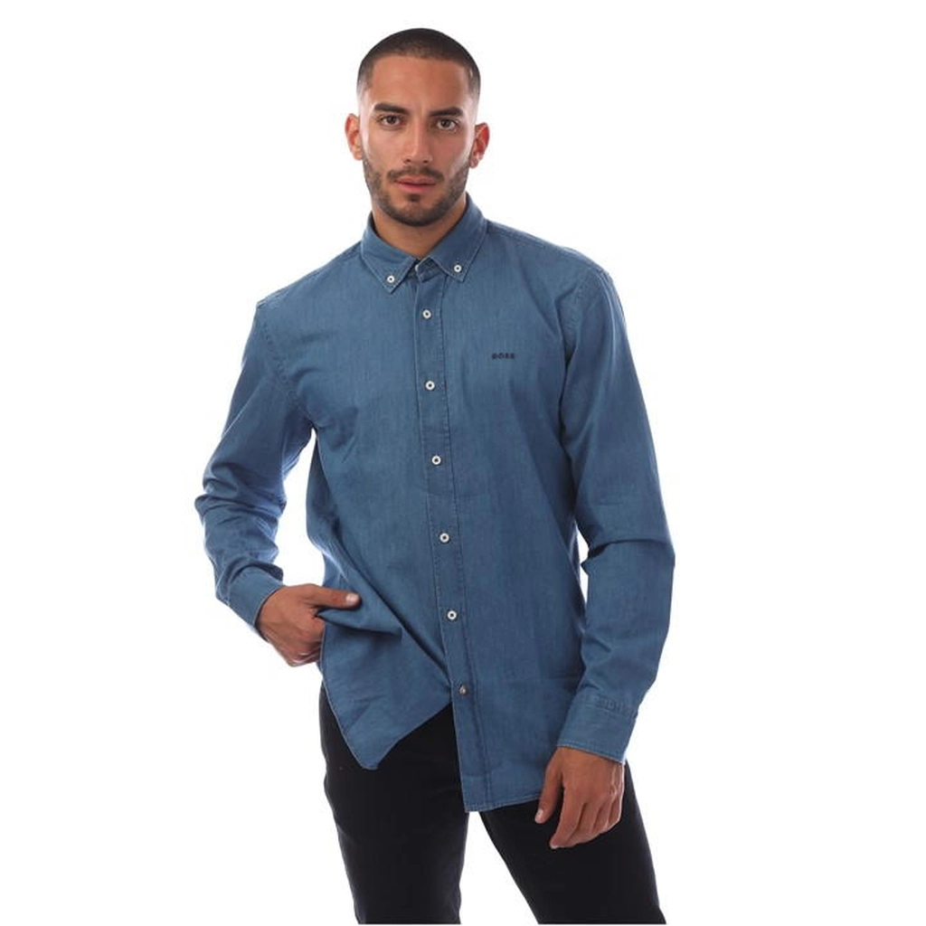 Hugo Boss C-Hal-Bd-E-C1-243 10261769 01 Oxford Shirt Mens - Blue